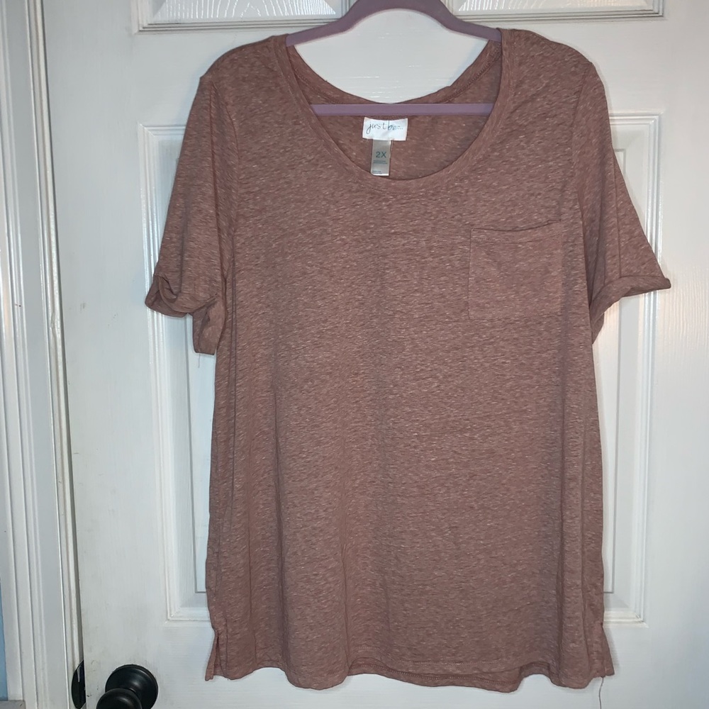 Oversized mauve boyfriend vneck